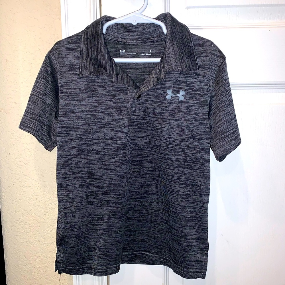 Under Armour Collared Boy’s Shirt Gray/Black